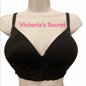 Victoria’s Secret Pink 34DD bra Black wireless